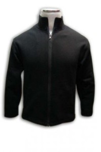 Z055 純色拉鏈zip up衛衣褸訂做 立領修身衛衣褸 衛衣褸生產商